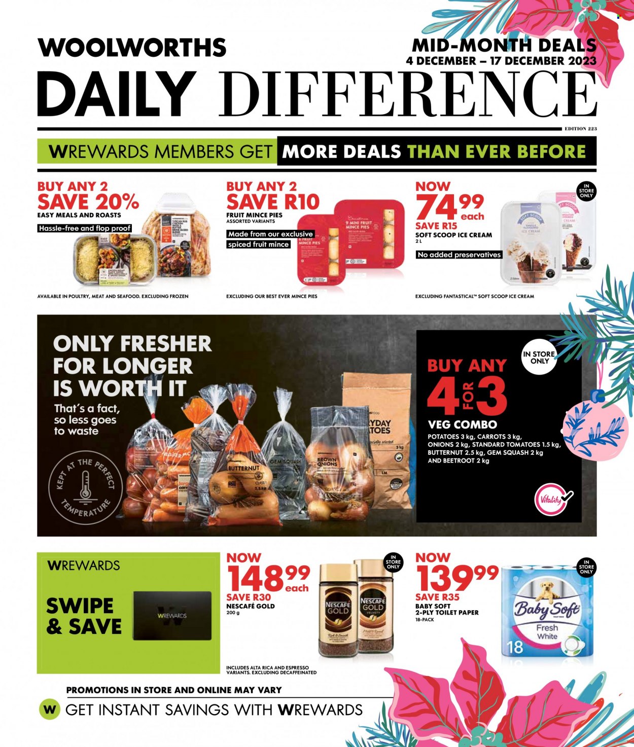 Woolworths specials - 04/12/2023 - 17/12/2023. Page 1