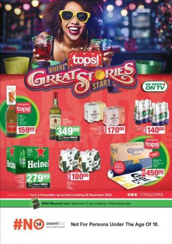 TOPS at SPAR catalogue  - 06/12/2023 - 25/12/2023.