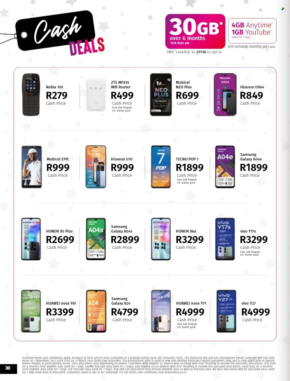 Vodacom specials - 07/12/2023 - 07/01/2024. Page 30