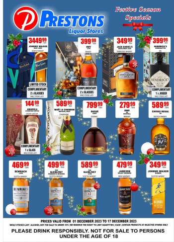 Prestons Liquor Stores catalogue  - 01/12/2023 - 17/12/2023.