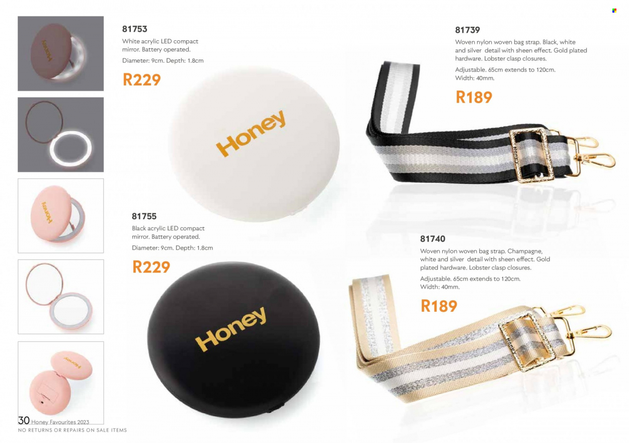 Honey specials. Page 32