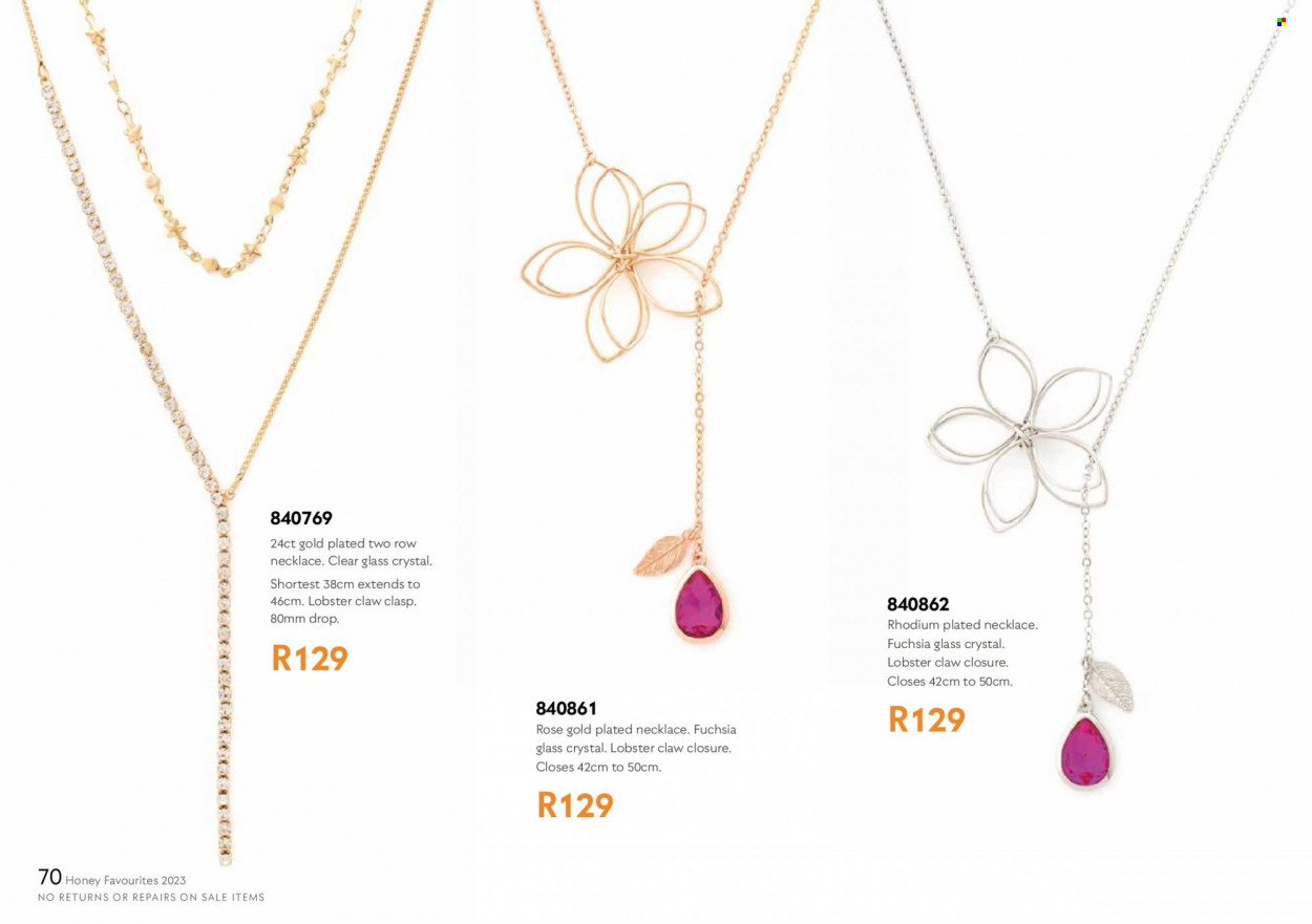 Honey specials. Page 72