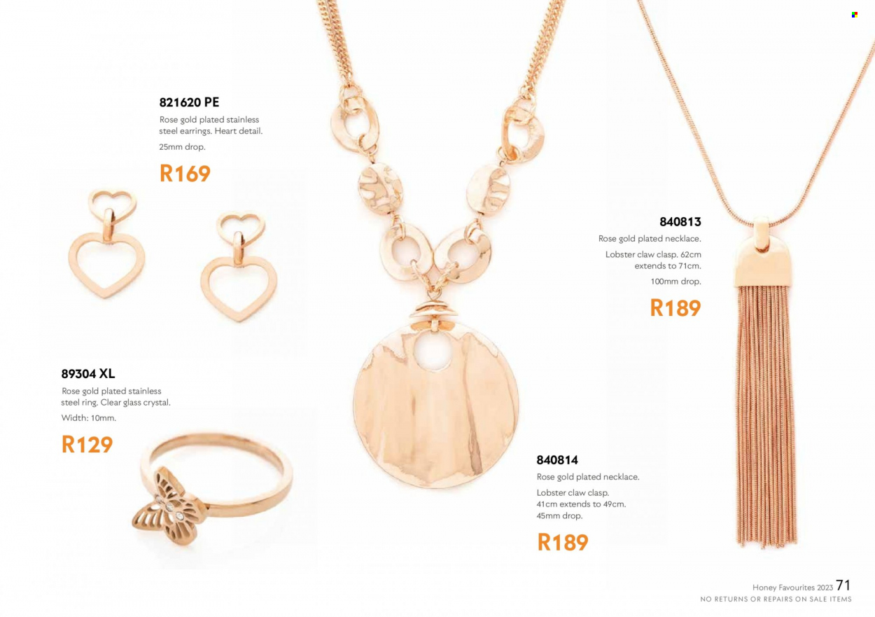 Honey specials. Page 73