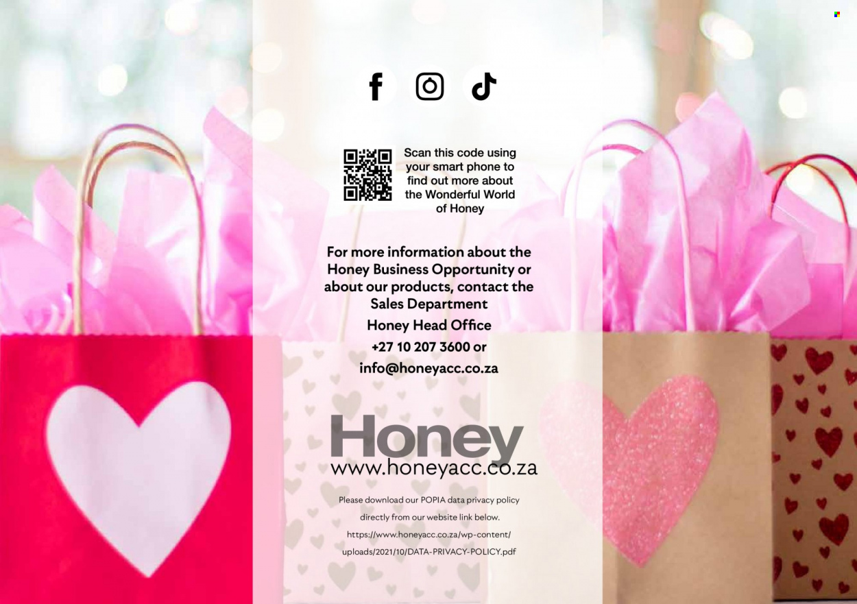 Honey specials. Page 94