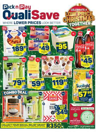 Pick n Pay QualiSave catalogue  - 11/12/2023 - 26/12/2023.