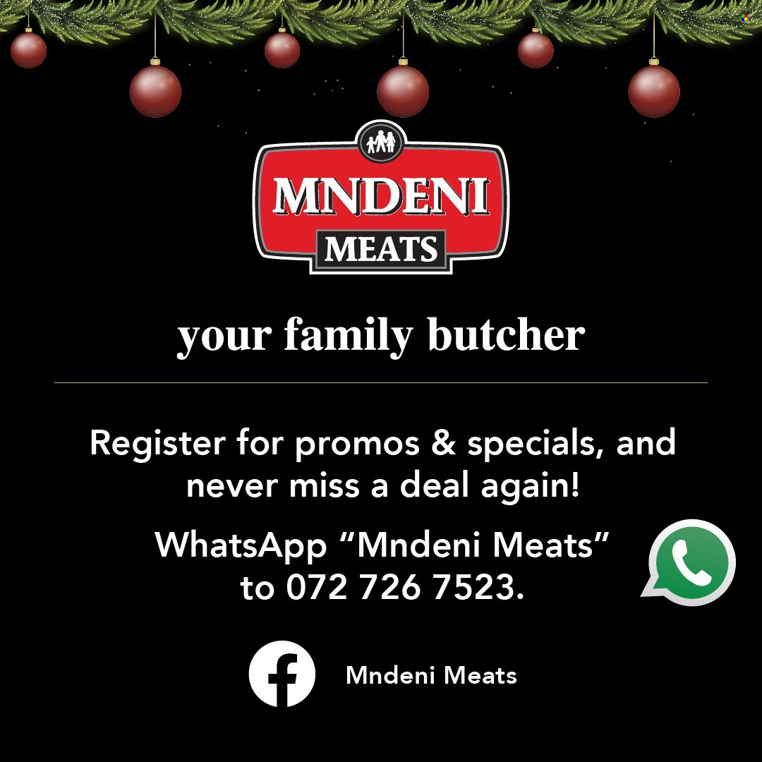Mndeni Meats specials - 11/12/2023 - 17/12/2023. Page 8