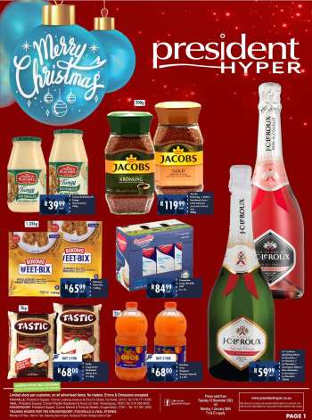 President Hyper catalogue  - 12/12/2023 - 01/01/2024.