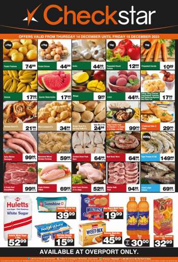 Checkstar catalogue  - 14/12/2023 - 15/12/2023.