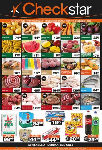 Checkstar catalogue  - 14/12/2023 - 15/12/2023.