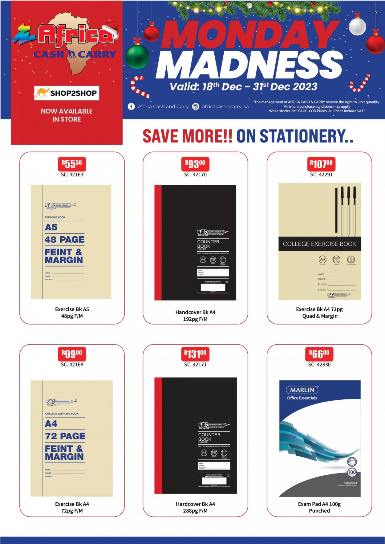 Africa Cash & Carry specials - 18/12/2023 - 31/12/2023. Page 4