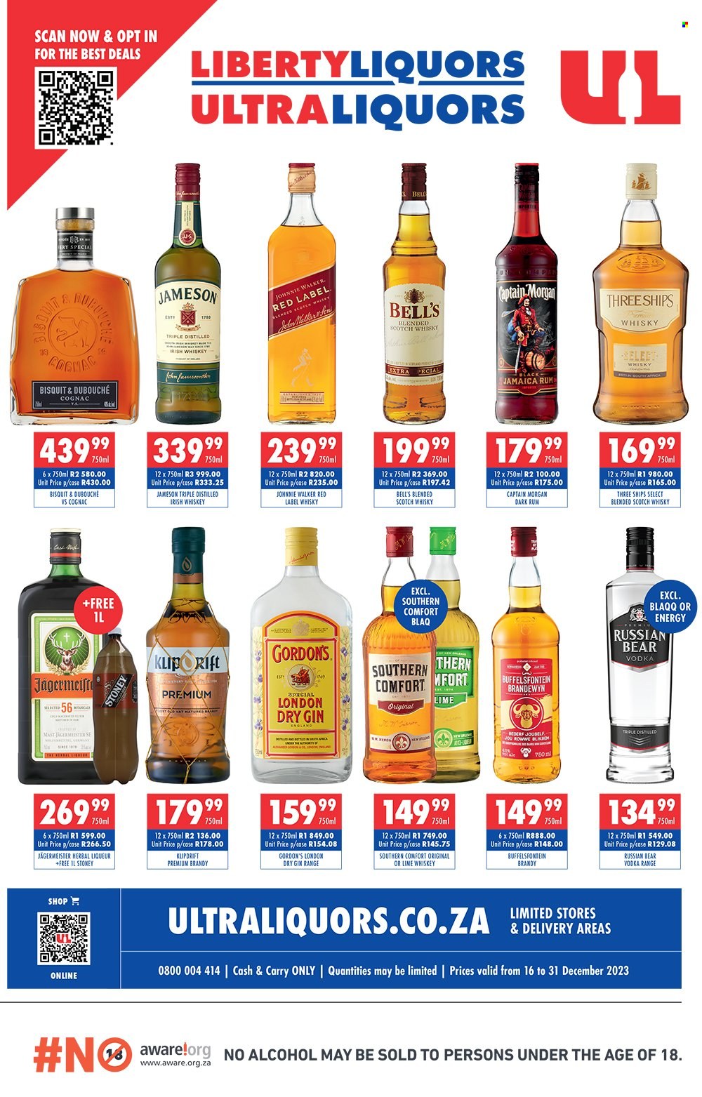 Liberty Liquors specials - 16/12/2023 - 31/12/2023. Page 1