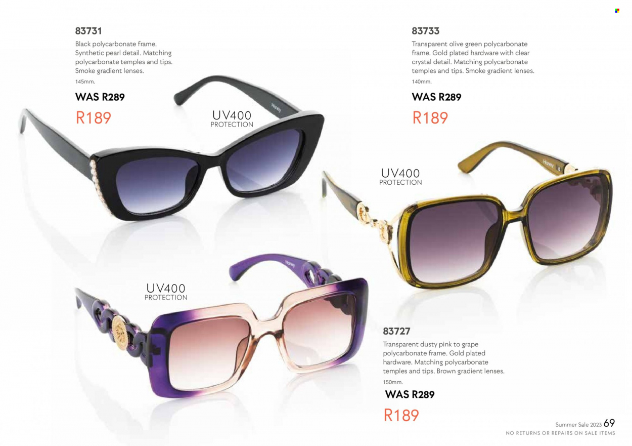 Honey specials. Page 71