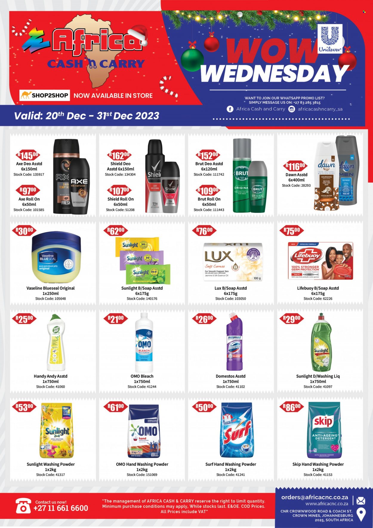 Africa Cash & Carry specials - 20/12/2023 - 31/12/2023. Page 1