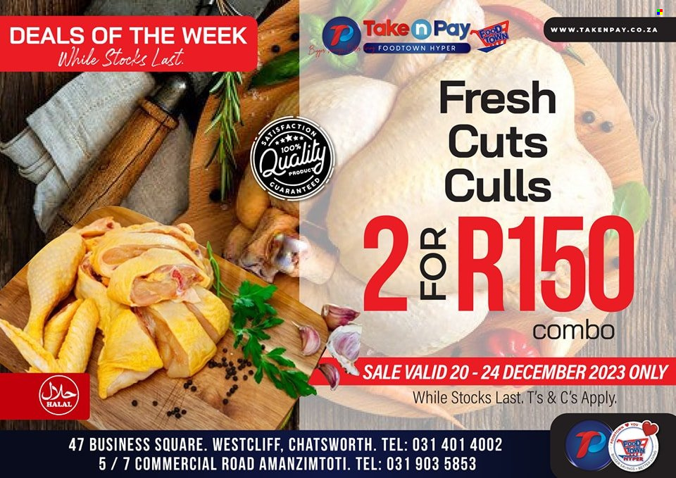 Take n Pay specials - 20/12/2023 - 24/12/2023. Page 1