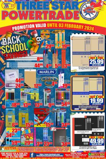 Three Star Cash and Carry catalogue  - 22/12/2023 - 03/02/2024.
