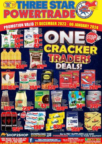 Three Star Cash and Carry catalogue  - 21/12/2023 - 06/01/2024.