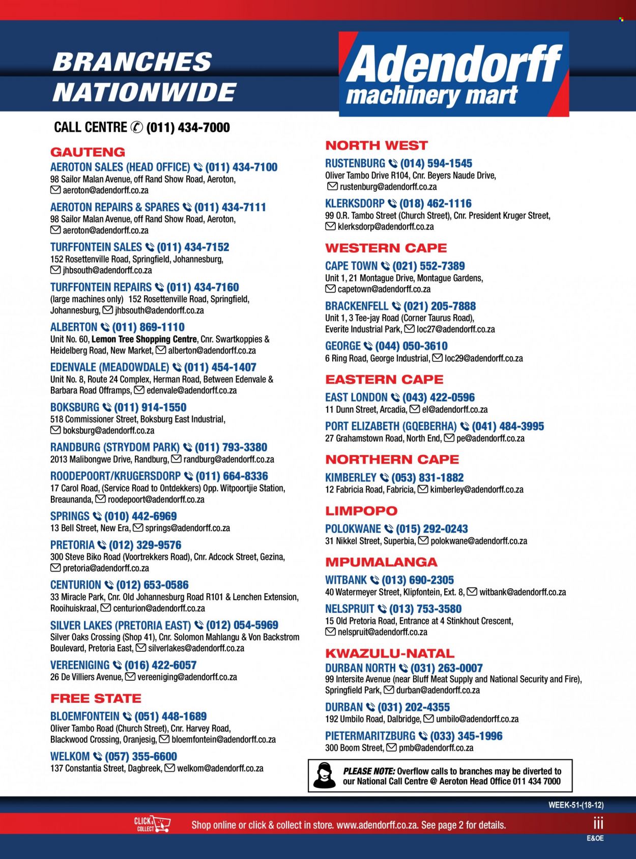 Adendorff Machinery Mart specials. Page 3