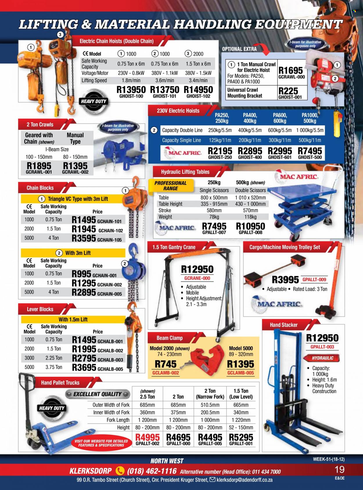 Adendorff Machinery Mart specials. Page 21
