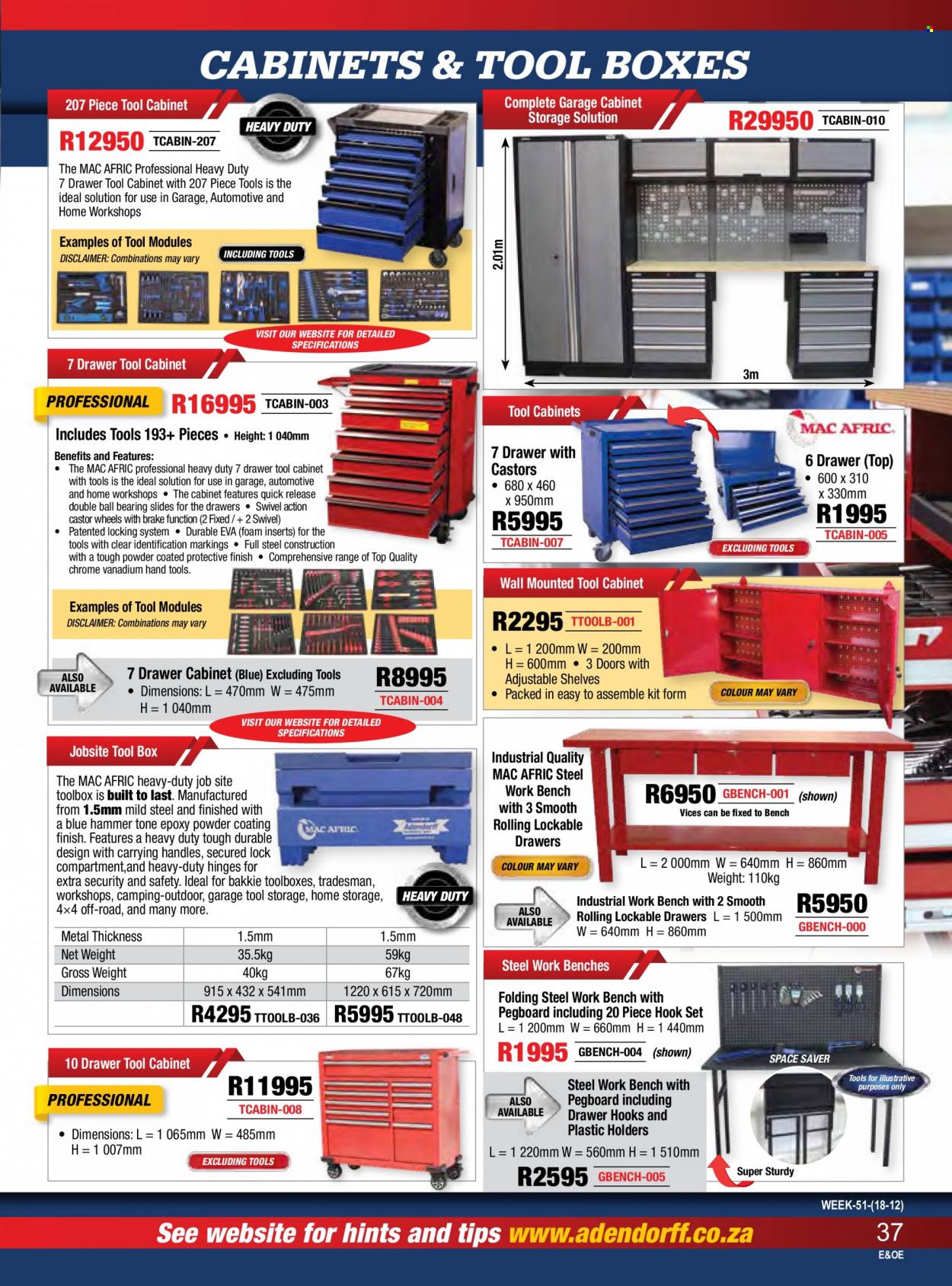 Adendorff Machinery Mart specials. Page 39