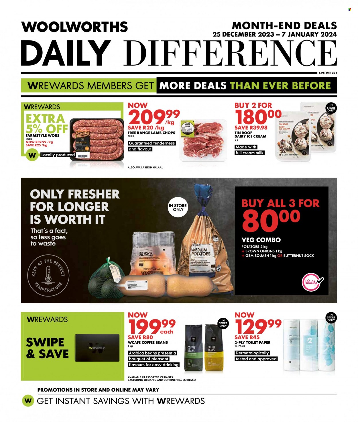 Woolworths specials - 25/12/2023 - 07/01/2024. Page 1
