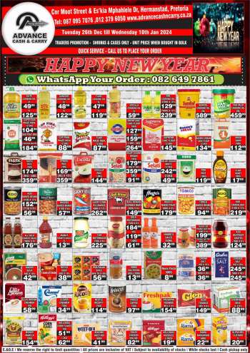 Advance Cash & Carry catalogue  - 26/12/2023 - 10/01/2024.