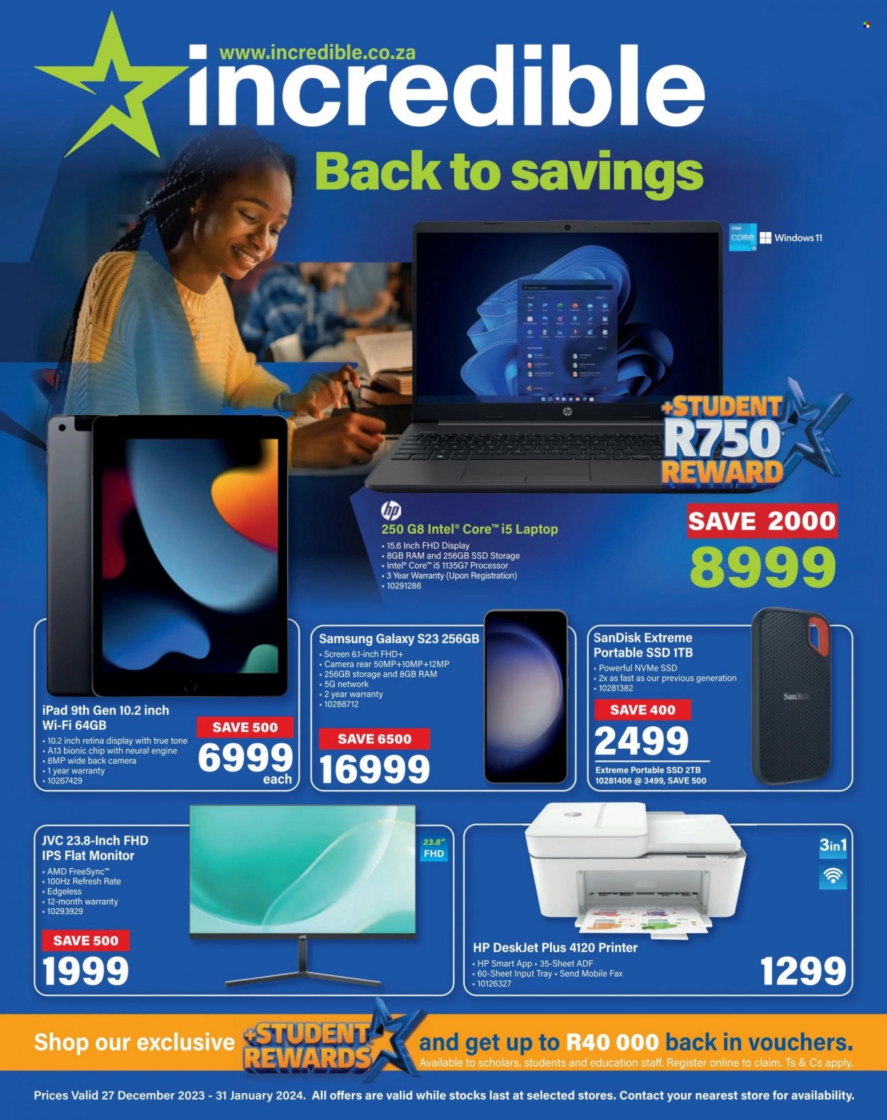 Incredible Connection specials - 27/12/2023 - 31/01/2024. Page 1