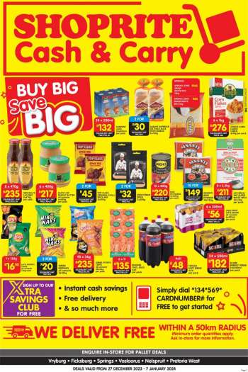 Shoprite catalogue  - 27/12/2023 - 07/01/2024.