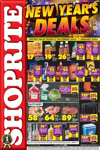Shoprite catalogue  - 27/12/2023 - 01/01/2024.