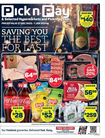 Pick n Pay catalogue  - 27/12/2023 - 01/01/2024.