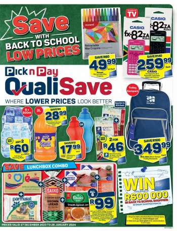 Pick n Pay QualiSave catalogue  - 27/12/2023 - 28/01/2024.