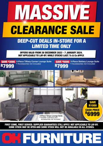 OK Furniture catalogue  - 28/12/2023 - 07/01/2024.