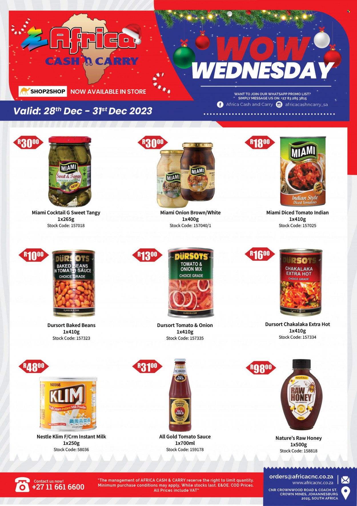 Africa Cash & Carry specials - 28/12/2023 - 31/12/2023. Page 1