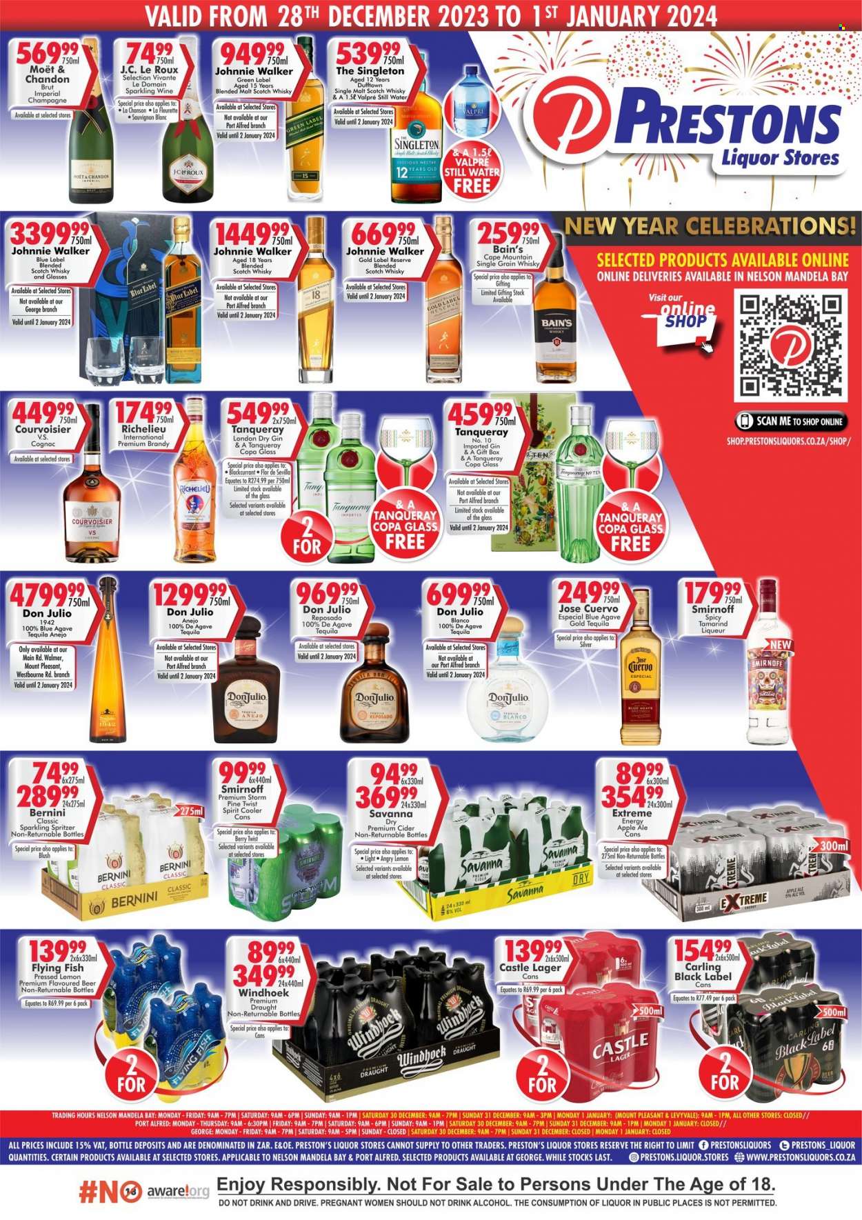 Prestons Liquor Stores specials - 28/12/2023 - 01/01/2024. Page 1
