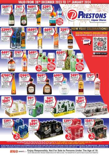 Prestons Liquor Stores catalogue  - 28/12/2023 - 01/01/2024.