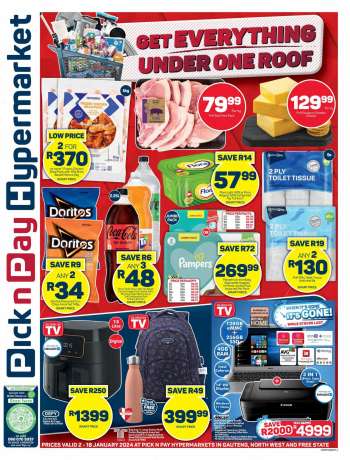 Pick n Pay Hypermarket catalogue  - 02/01/2024 - 18/01/2024.