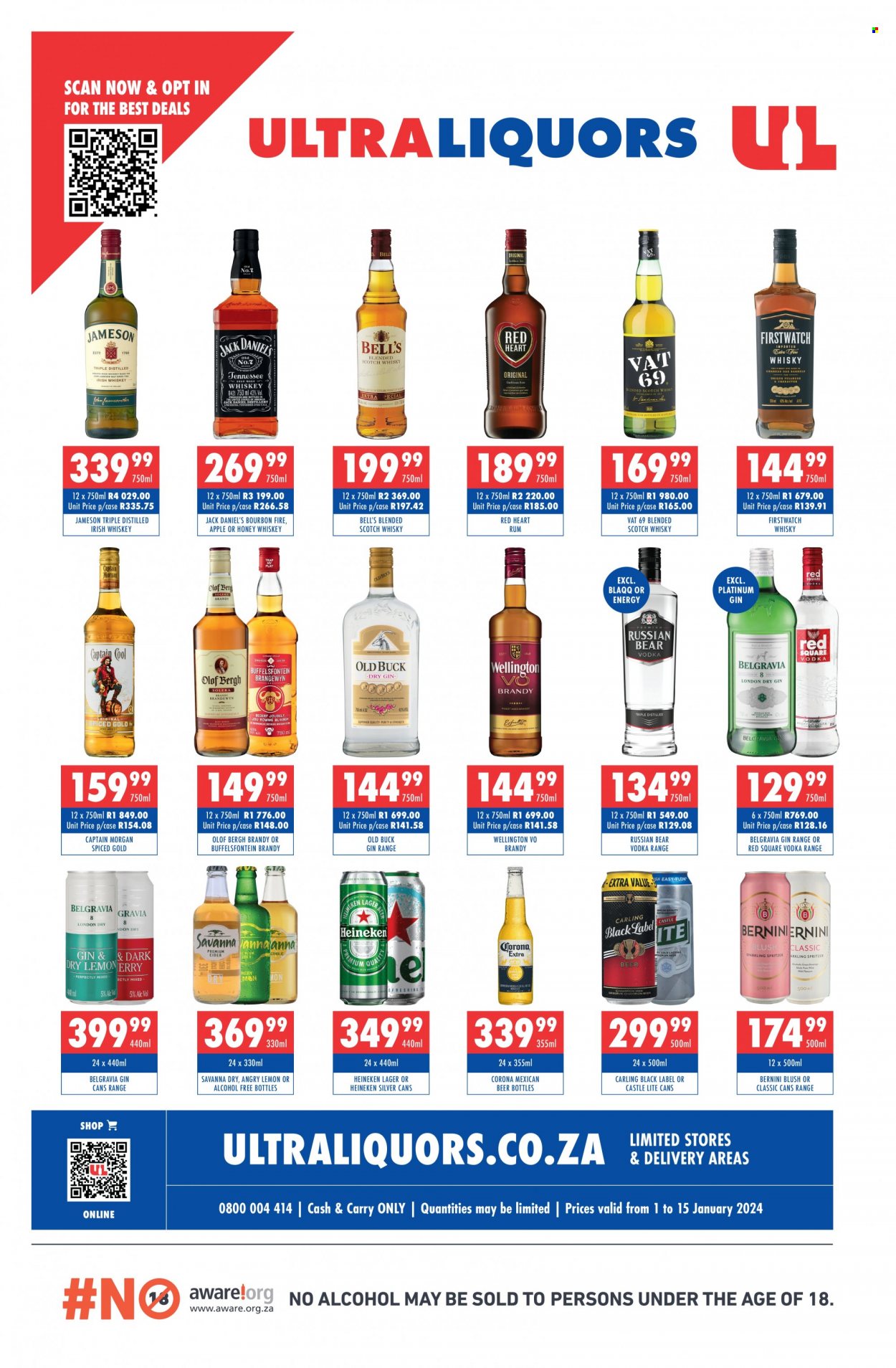 Ultra Liquors specials - 01/01/2024 - 15/01/2024. Page 1