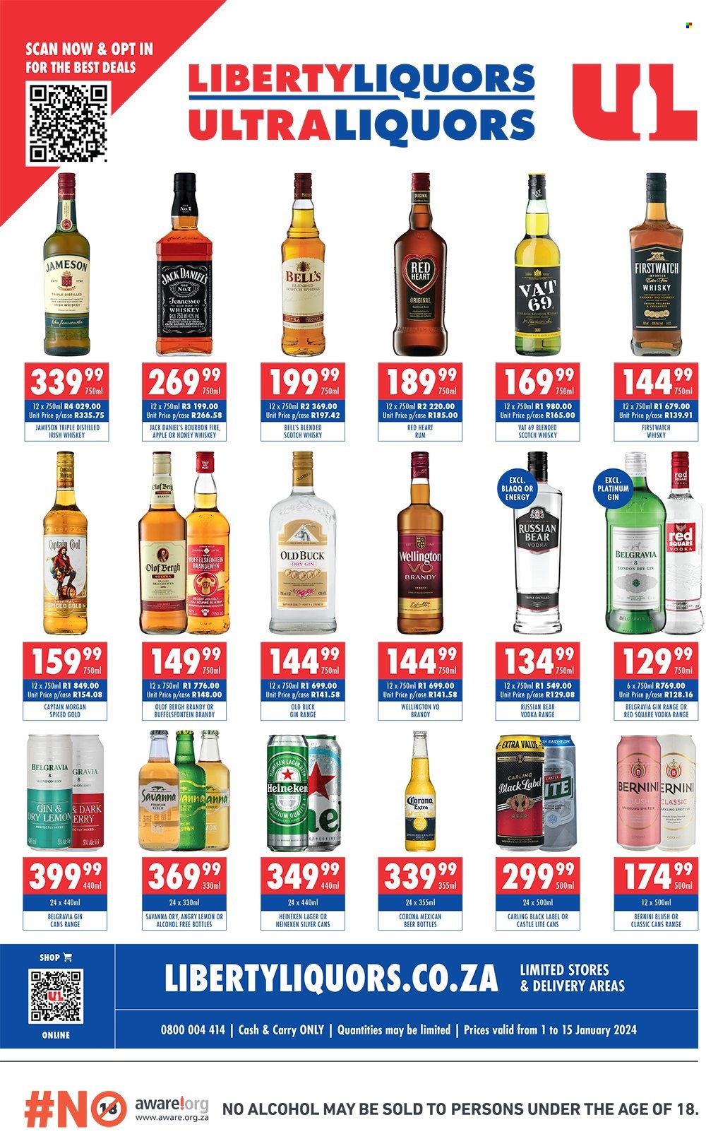 Liberty Liquors specials - 01/01/2024 - 15/01/2024. Page 1