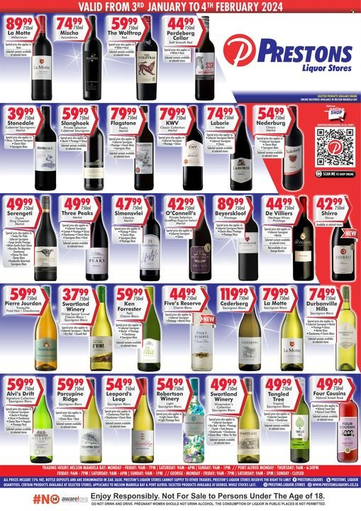 Prestons Liquor Stores specials - 03/01/2024 - 04/02/2024. Page 1