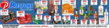 Prestons Liquor Stores catalogue  - 05/01/2024 - 11/01/2024.
