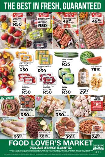 Food Lover's Market catalogue  - 08/01/2024 - 14/01/2024.