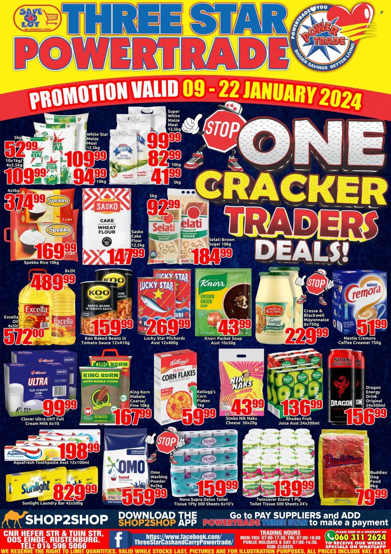 Three Star Cash and Carry specials - 09/01/2024 - 22/01/2024. Page 1