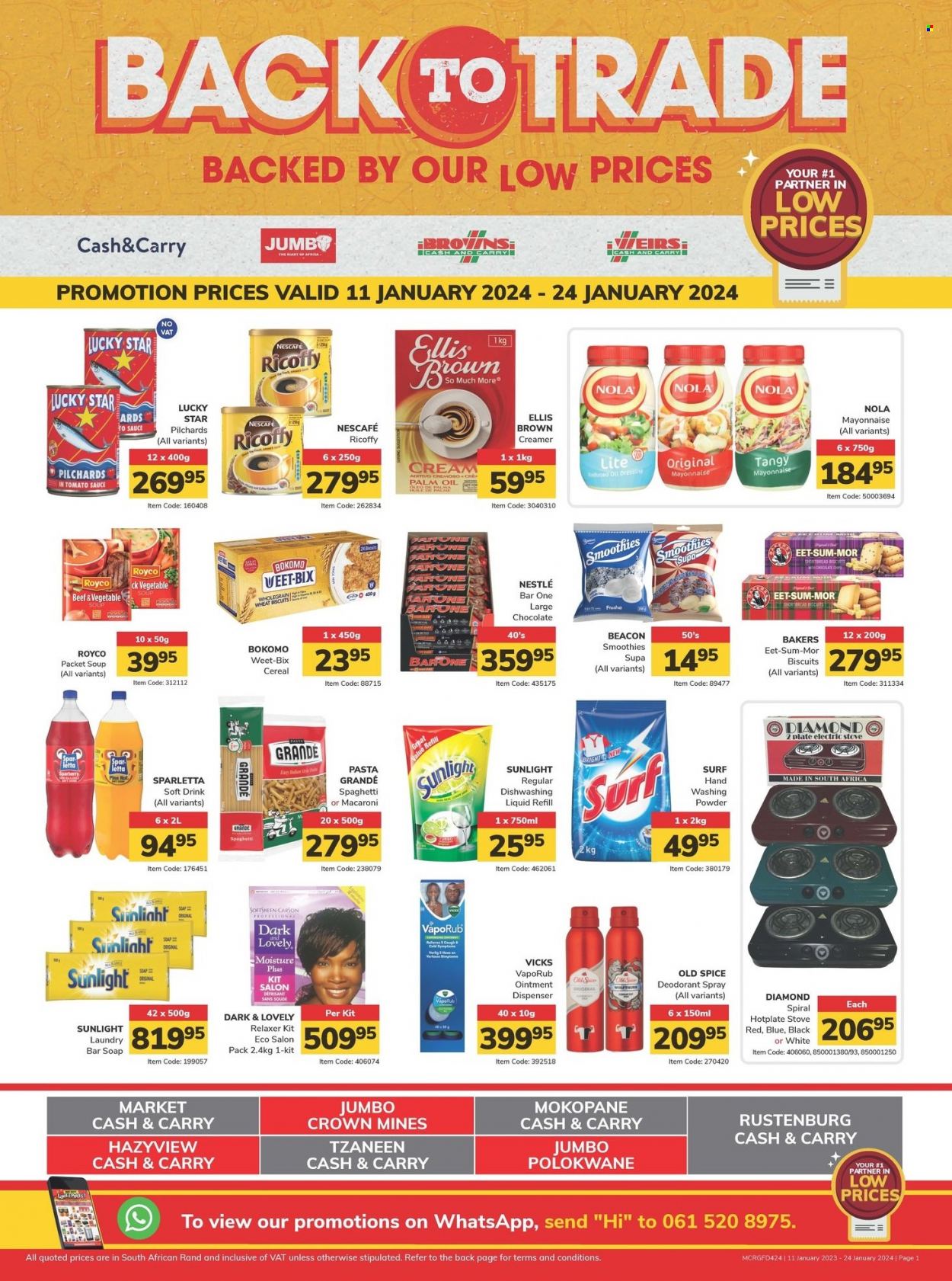 Jumbo Cash & Carry specials - 11/01/2024 - 24/01/2024. Page 1