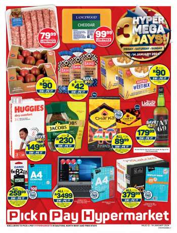 Pick n Pay Hypermarket catalogue  - 12/01/2024 - 14/01/2024.