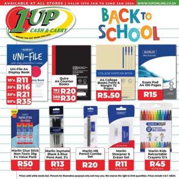 1UP Cash & Carry catalogue  - 15/01/2024 - 22/01/2024.