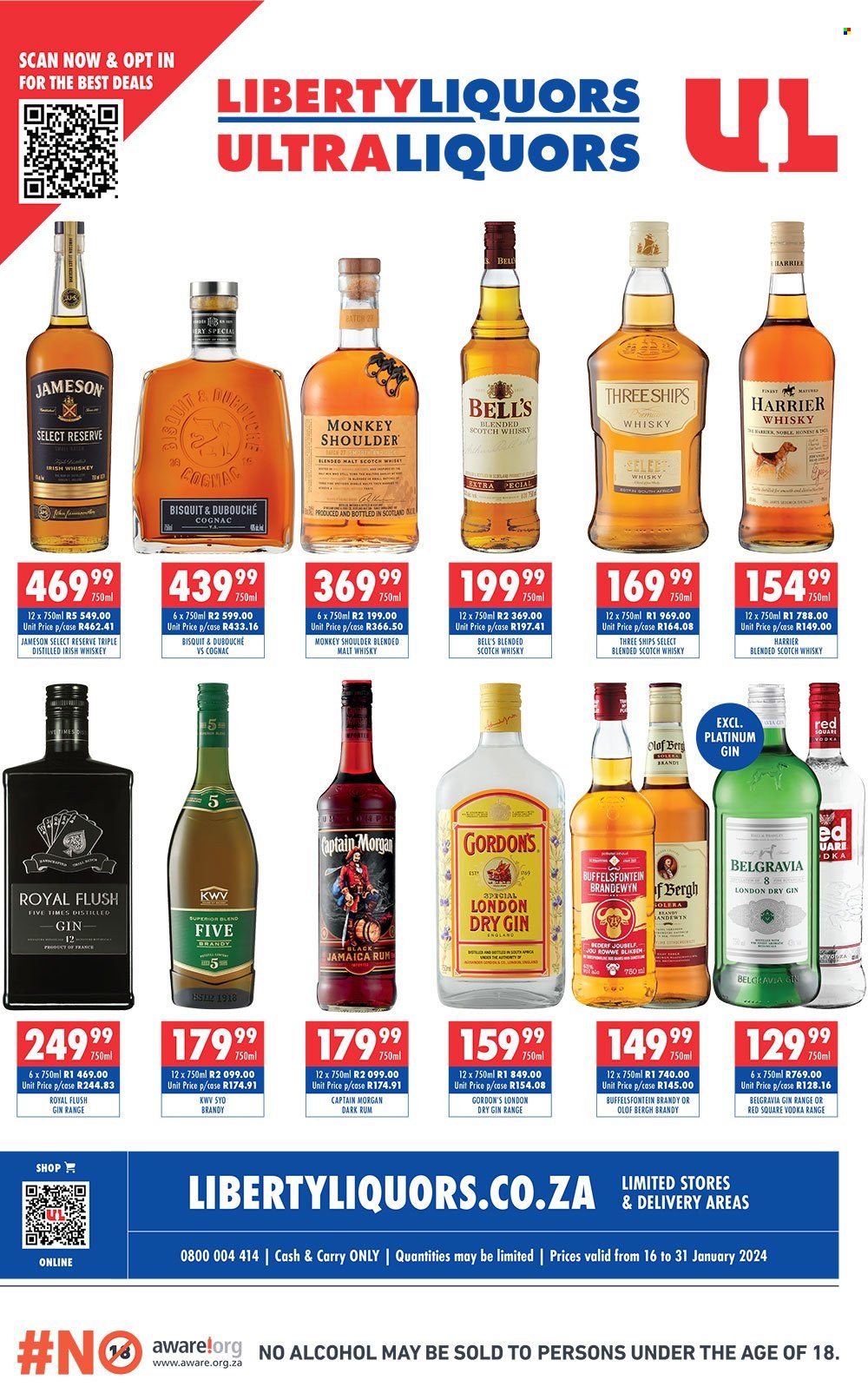 Liberty Liquors specials - 16/01/2024 - 31/01/2024. Page 1