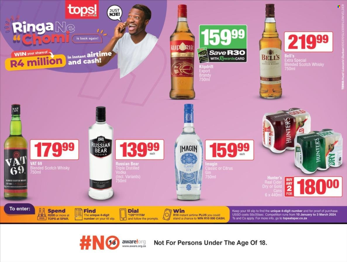 TOPS at SPAR specials - 18/01/2024 - 21/01/2024. Page 1