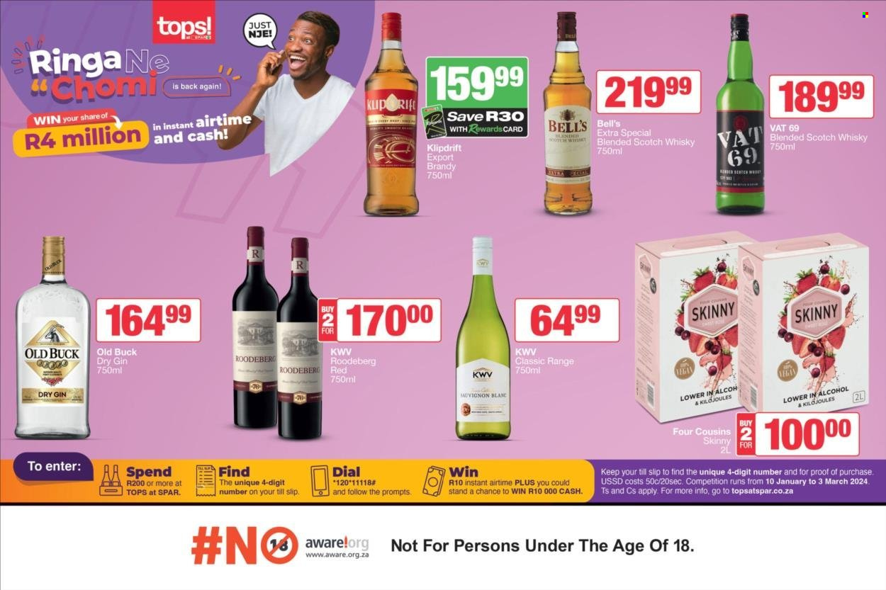 TOPS at SPAR specials - 18/01/2024 - 21/01/2024. Page 1