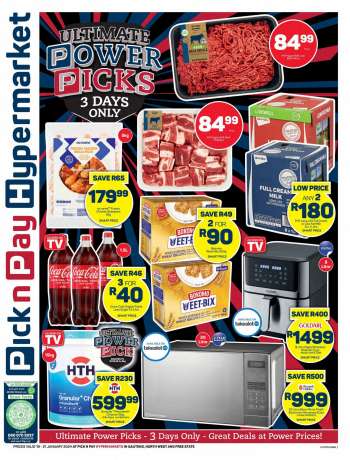 Pick n Pay Hypermarket catalogue  - 19/01/2024 - 21/01/2024.