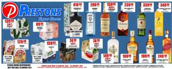 Prestons Liquor Stores catalogue  - 19/01/2024 - 25/01/2024.