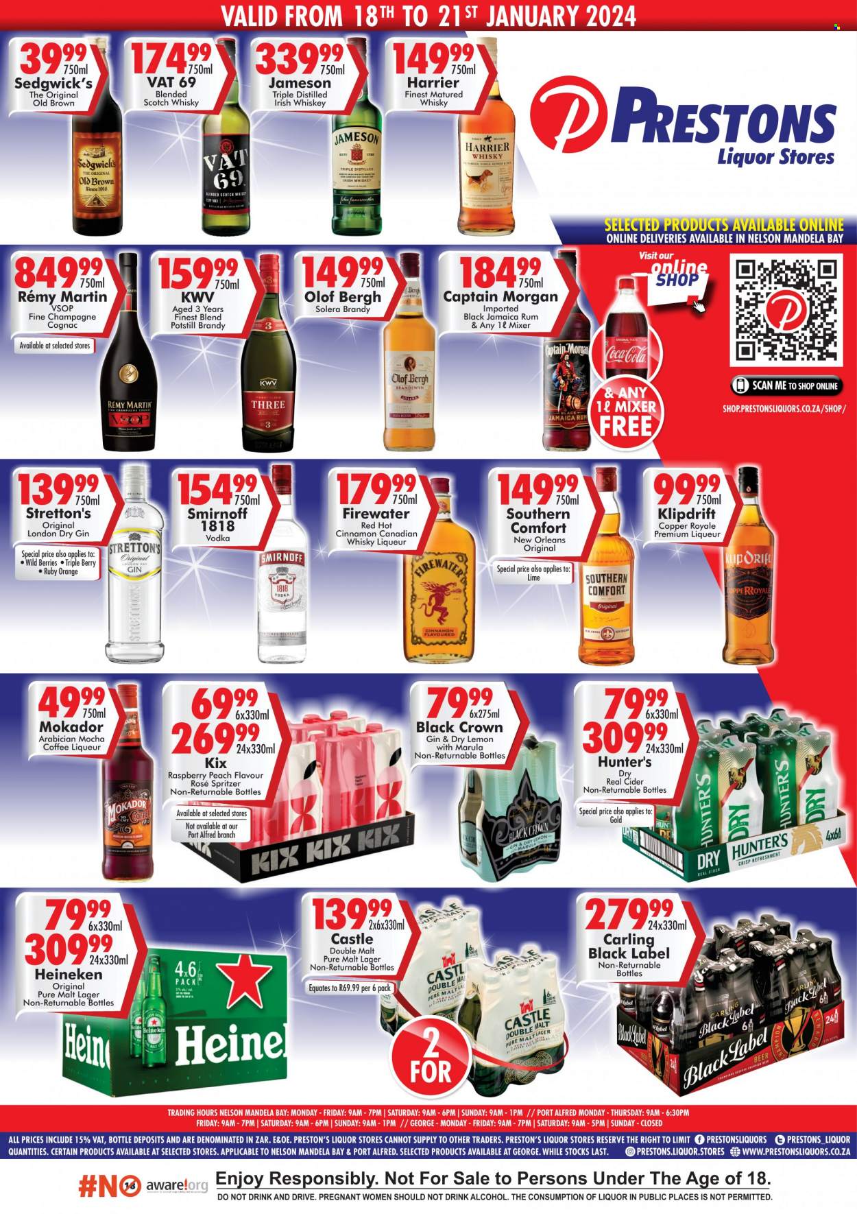 Prestons Liquor Stores specials - 18/01/2024 - 21/01/2024. Page 1